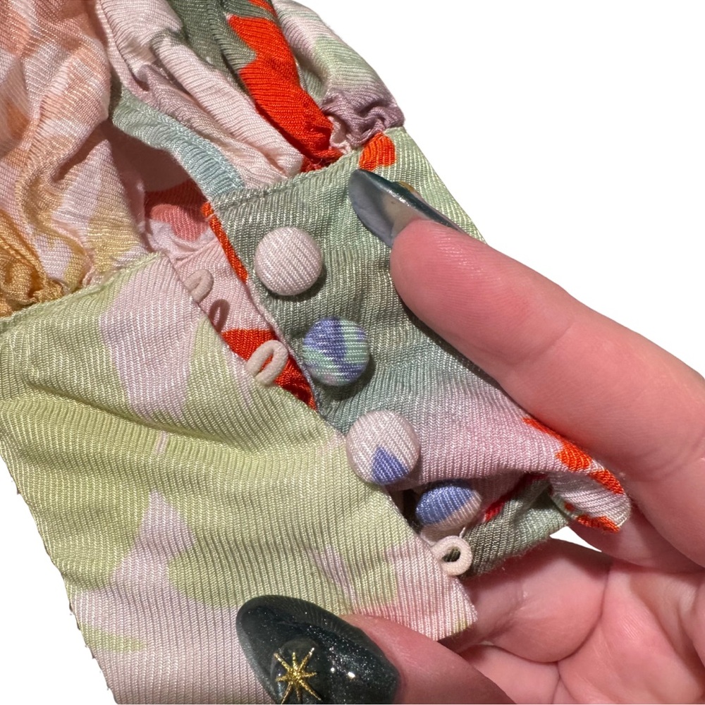 Maeve Anthropologie Tie Neck Mini Dress | XXS - Picture 8 of 12